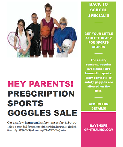 Prescription Sports Goggles Sale